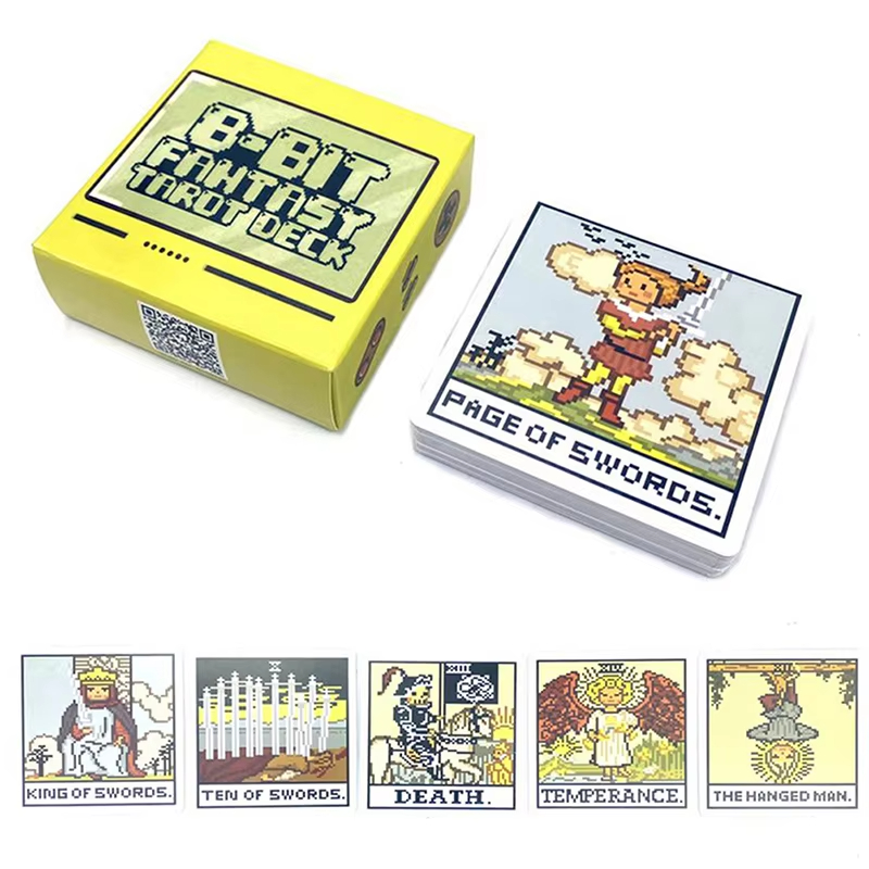 Tarot Cards Deck With Guidebook - 8비트 판타지 타로 덱 카드 예언