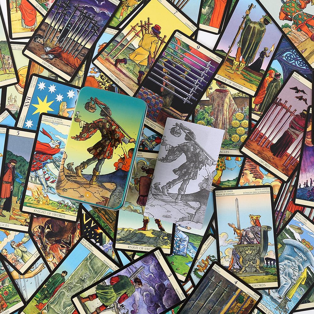 10*6 cm 주석에 담긴 새로운 비전 타로 - Tarot Cards Deck With Guidebook 리뷰 및 가격