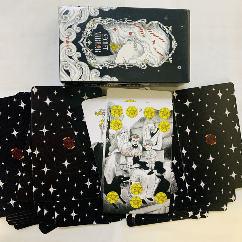 시크릿 미러 타로 카드, 점술 갑판, 영어 비전 에디션 - Tarot Cards Deck With Guidebook 리뷰 및 가격