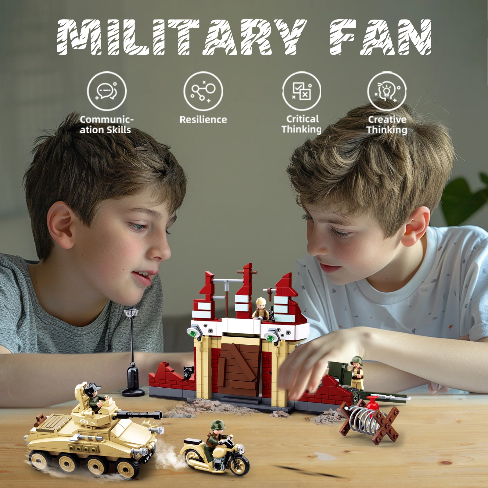 479PCS 군사 탱크 요새 빌딩 블록 세트 박격포 오 - Lego Compatible Military Tank 리뷰 및 가격