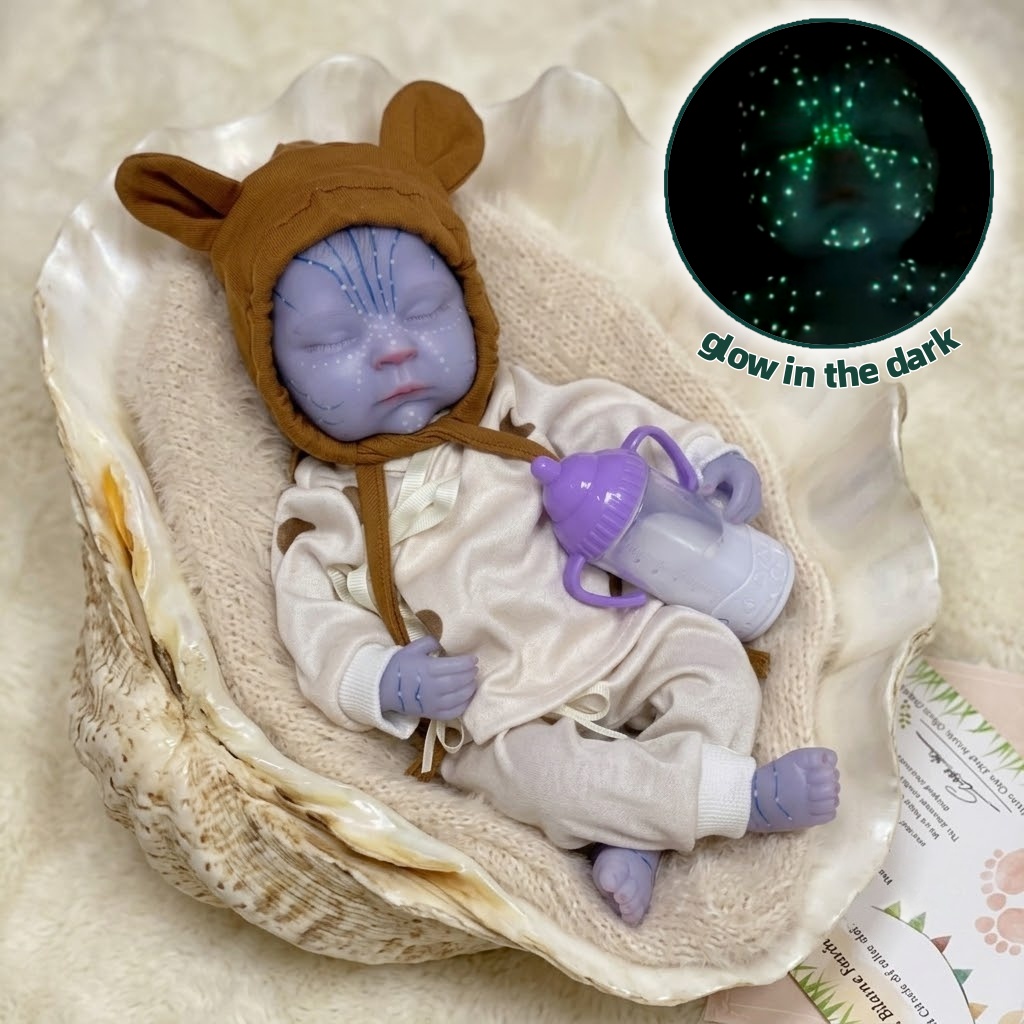 13인치 야광 리본 베베 인형, 전체 몸체가 부드러운  - Reborn Baby Doll Silicone Realistic 리뷰 및 가격